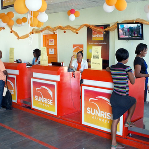 Sunrise Airways aircraft 9